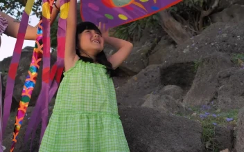 Stock Video Loving Mother Playing With Her Daughter And A Kite Animated Wallpaper
