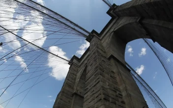 Stock Video Looking Up On The Brooklyn Bridge Animated Wallpaper