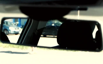 Stock Video Looking In A Car Mirror Animated Wallpaper