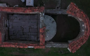 Stock Video Looking Down Upon An Ancient Building Animated Wallpaper