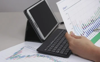 Stock Video Looking At Graphs Animated Wallpaper