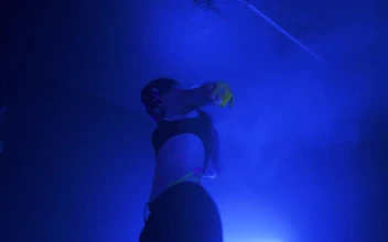 Stock Video Lively Dance Of A Group Of Dancers In The Dark Animated Wallpaper