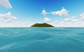 Stock Video Little Island Close To A Clean Sea Animated Wallpaper