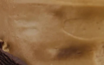 Stock Video Little Chocolate Cake Slowly Rotating Animated Wallpaper