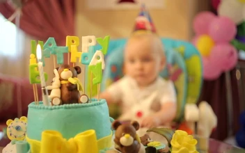 Stock Video Little Boys Birthday Party Animated Wallpaper