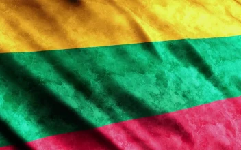 Stock Video Lithuania Flag With Faded Texture Animated Wallpaper