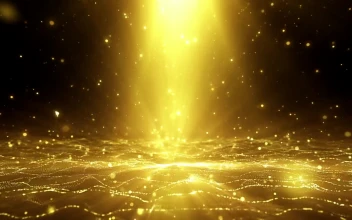 Stock Video Lines Of Particles Waving In Space Animated Wallpaper