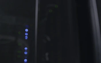 Stock Video Lights In A Server Room Animated Wallpaper
