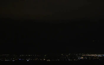 Stock Video Lightning Breaking Through The Night Sky Animated Wallpaper
