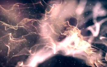 Stock Video Light Waves Of Particles Animated Wallpaper