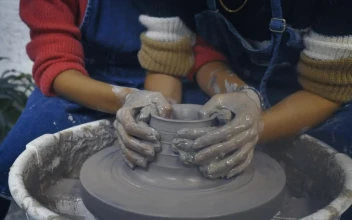 Stock Video Lgbtq Couple Of Girls Making A Clay Vase Together Animated Wallpaper
