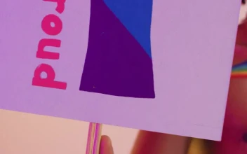 Stock Video Lgbt Man With A Pride Sign Animated Wallpaper