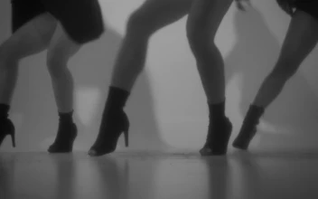 Stock Video Legs Of Three Girls Dancing A Choreography Animated Wallpaper