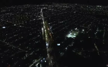 Stock Video Large Street Passing Through A City At Night Smal Animated Wallpaper
