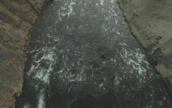 Stock Video Large River Leading To A Waterfall Smal Animated Wallpaper