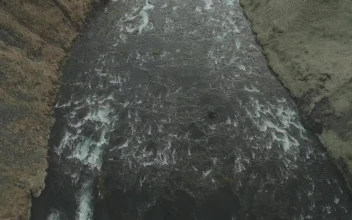 Stock Video Large River Leading To A Waterfall Animated Wallpaper