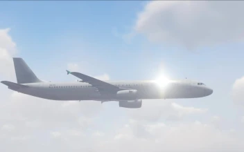 Stock Video Large Passenger Plane Flying In The Sky Animated Wallpaper