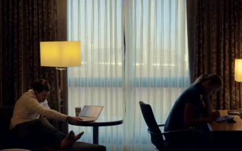 Stock Video Laptop And Tablet In A Hotel Room Animated Wallpaper