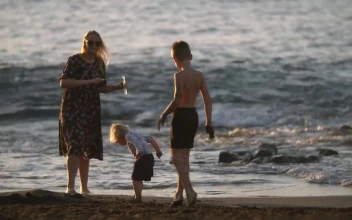 Stock Video Mother Playing With Her Two Childre Animated Wallpaper