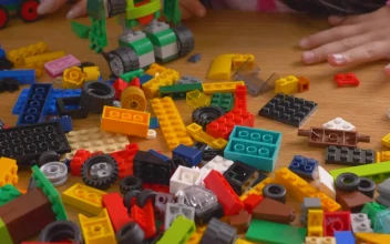 Stock Video Mother And Daughter Playing With Lego Brick Animated Wallpaper