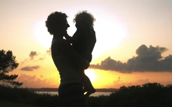 Stock Video Mother And Daughter At Sunse Animated Wallpaper