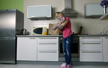Stock Video Mother And Baby Unpacking Shoppin Animated Wallpaper