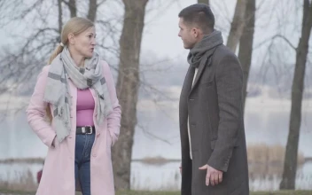 Stock Video Mother And Adult Son Quarrel On Cold Day In Par Animated Wallpaper