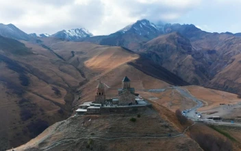 Stock Video Monastery In The Top Of The Mountai Animated Wallpaper