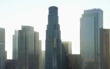 Stock Video Modern Style Skyscrapers In Los Angele Animated Wallpaper