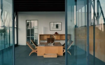 Stock Video Modern Living Room With Wooden Furnitur Animated Wallpaper