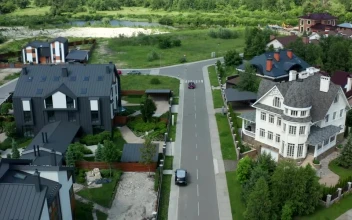 Stock Video Modern Houses At The Edge Of Tow Animated Wallpaper