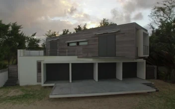 Stock Video Modern House On The Beac Animated Wallpaper