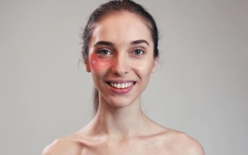 Stock Video Model Putting On Pads For Facial Skin Car Animated Wallpaper