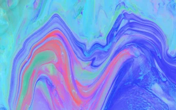 Stock Video Mix Of Blue Green And Pink Colored Paint Animated Wallpaper