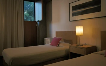 Stock Video Minimalist Room With A Couple Of Bed Animated Wallpaper