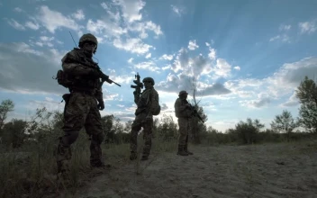 Stock Video Military Troop Posing Outdoor Animated Wallpaper