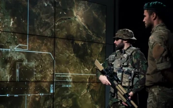 Stock Video Military Men Watching Rocket Launch In The Scree Animated Wallpaper