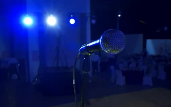 Stock Video Microphone In A Party Hal Animated Wallpaper