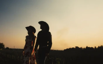 Stock Video Mexican Style Man And Woman On A Ranch At Sunse Animated Wallpaper
