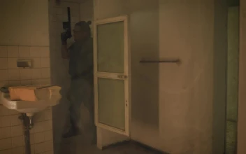 Stock Video Mercenary In An Abandoned Buildin Animated Wallpaper
