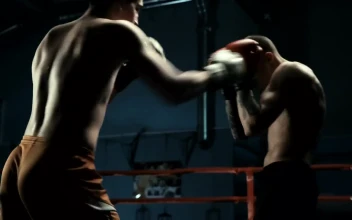 Stock Video Men Practicing Boxing On The Rin Animated Wallpaper