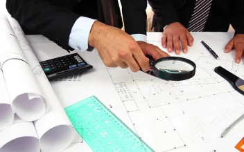 Stock Video Men In Suits Working On An Architectural Dis Animated Wallpaper