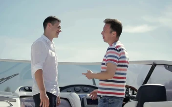 Stock Video Men Handshake Over Deal On Deck Of Yach Animated Wallpaper