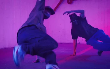 Stock Video Men Dancing Break Dance Taking Care Of Themselves With Animated Wallpaper