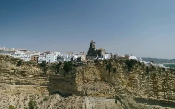 Stock Video Medieval Castle On The Edge Of The Clif Animated Wallpaper