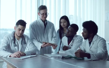Stock Video Medical Students Sharing Note Animated Wallpaper