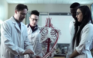 Stock Video Medical Students At Anatomy Lecture In An Universit Animated Wallpaper