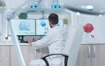 Stock Video Medical Scientist Works On Brain Models In La Animated Wallpaper