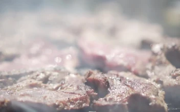 Stock Video Meat Roasting On A Gril Animated Wallpaper