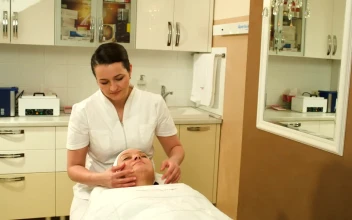 Stock Video Massage Therapist Giving A Face Massag Animated Wallpaper